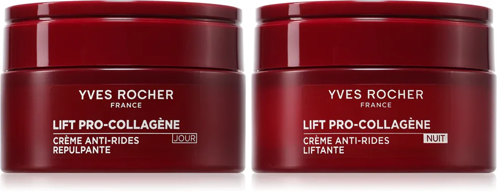 Yves Rocher LIFT PRO-COLLAGÈNE - Набор для лица LIFT PRO-COLLAGENE дневной и ночной крем против морщин, 1 шт