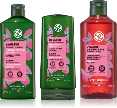 Yves Rocher Couleur - Набор для окрашенных волос Couleur шампунь, кондиционер и тоник для блеска