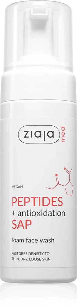 Средство для умывания лица Ziaja Med Peptides очищающее, с пептидами, 150 мл