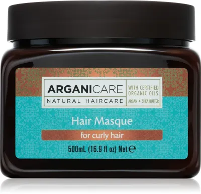 Маска для волос Arganicare Argan Oil Shea Butter Hair Masque для вьющихся и волнистых волос, интенсивно увлажняющая, 500 мл