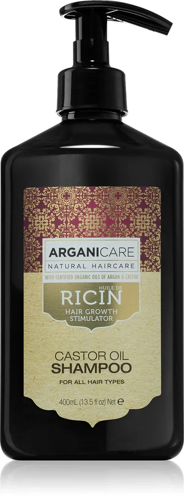 Шампунь для волос Arganicare Ricin с касторовым маслом, питательный, 400 мл