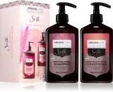 Набор для ухода за волосами Arganicare Silk Protein Set шампунь и кондиционер, с протеинами шёлка, для тусклых волос, 1 шт — фото 1