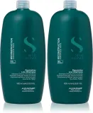 Набор шампуней Alfaparf Milano Semi di Lino Reconstruction Shampoo duo Kit восстанавливающий, для повреждённых волос, 2 предмета, 2 шт — фото 1