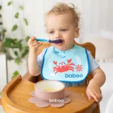 Миска детская Baboo Silicone Bowl силиконовая, противоскользящая, 1 шт — фото 6