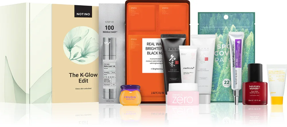 Набор косметики Beauty Box Notino The K-Glow Edit, корейская косметика, 11 средств