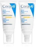 Набор средств для ухода за лицом CeraVe Moisturizers Facial Moisturising Lotion интенсивно увлажняющих, с SPF 50, 2 шт. по 52 мл — фото 1