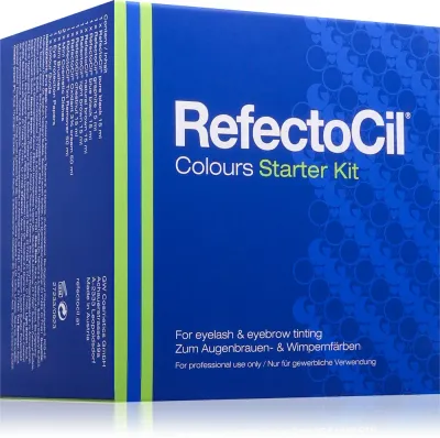 Набор для окрашивания бровей и ресниц RefectoCil Colours Starter Kit, шесть оттенков краски, 1 шт