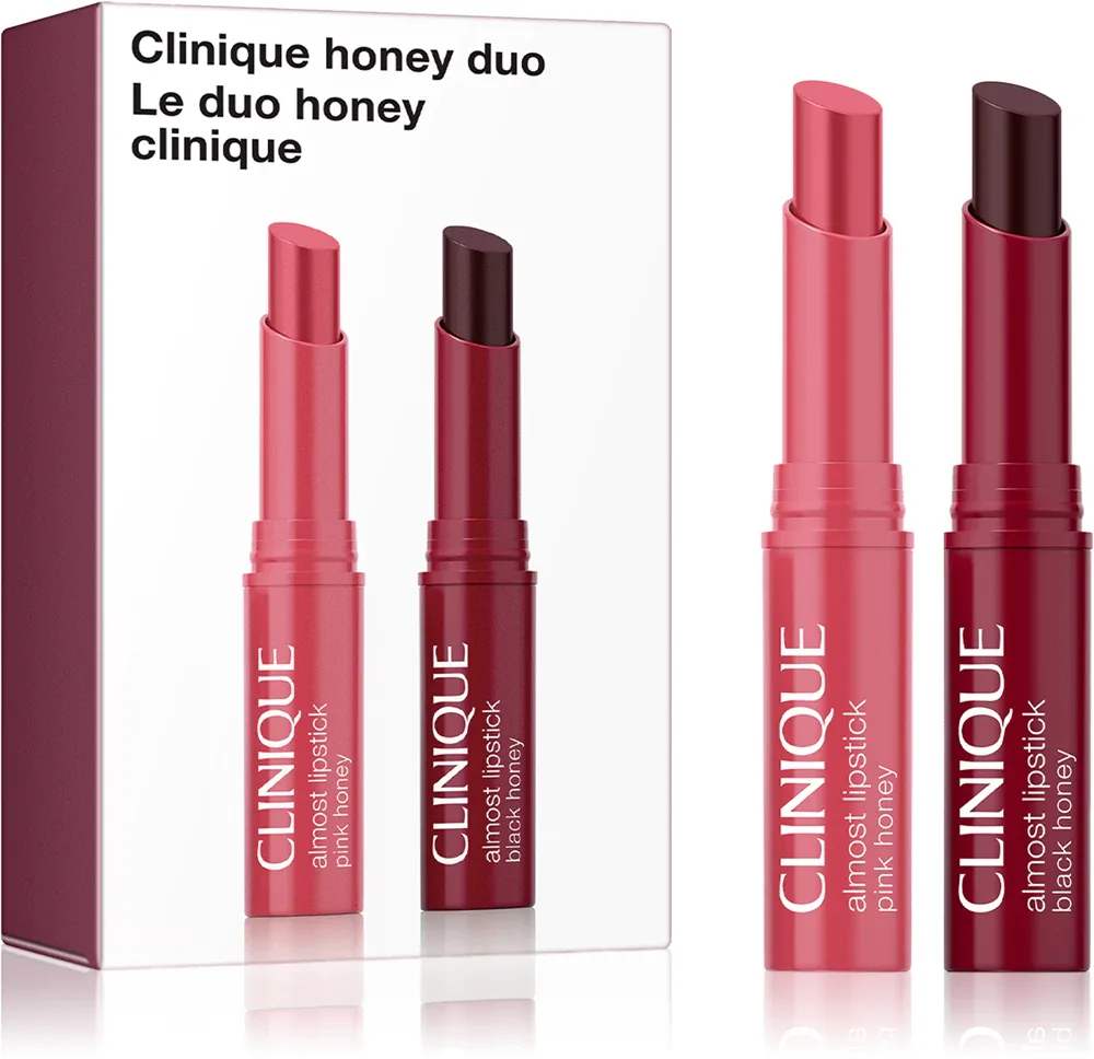 Бальзам для губ оттеночный Clinique Honey Duo, набор из двух средств, 2 × 1,2 г
