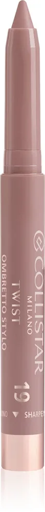 Тени для век Collistar Twist Stylo в карандаше, кремовые, водостойкие, 1,4 г, оттенок 19 - First Blush