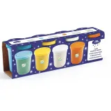 Игрушка интерактивная DJECO 4 Tubs of Play Dough развивающая, детская, 4 предмета 18m+, 4 шт — фото 1