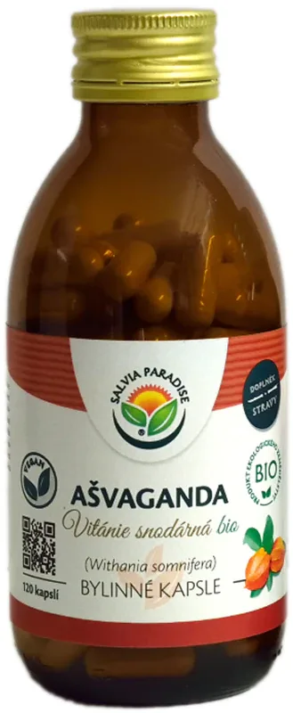 Капсулы растительные Salvia Paradise Ashwagandha биологически активная добавка, 120 капсул