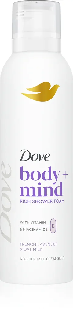 Пенка для душа Dove French Lavender Oat Milk с ароматом лаванды, для всех типов кожи, 200 мл