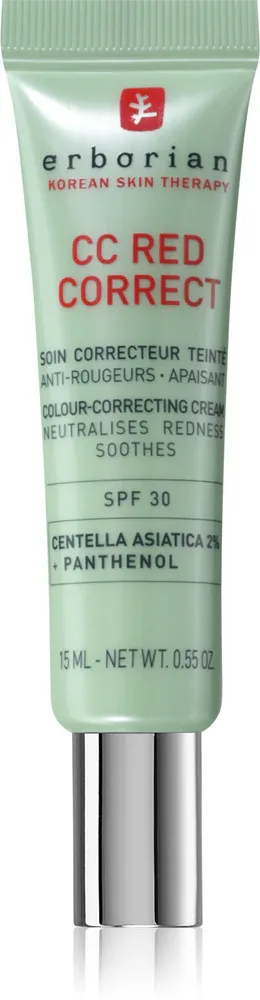 Тонирующий крем для лица Erborian CC Red Correct с SPF, тип крем CC