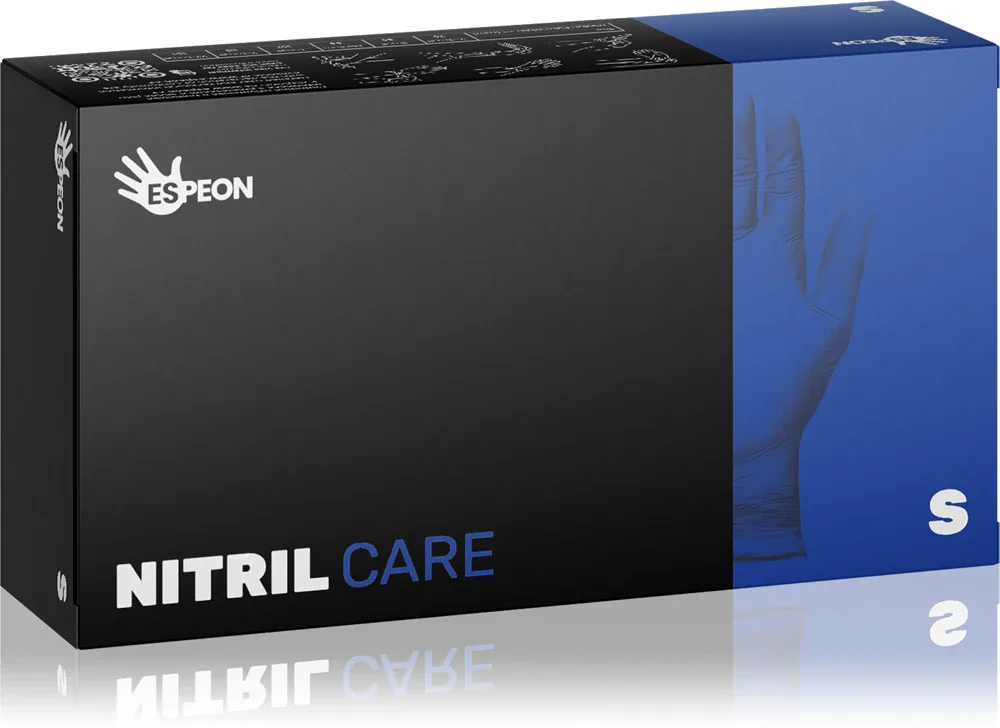 Перчатки нитриловые Espeon Nitril Care Gloves защитные, 100 шт S