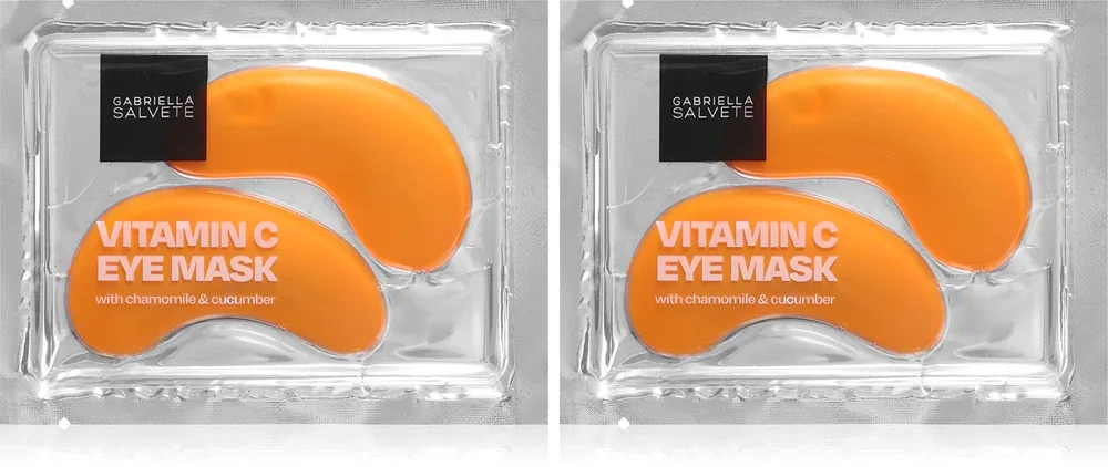 Набор масок для кожи вокруг глаз Gabriella Salvete Vitamin C Glow Duo с витамином C, 1 шт
