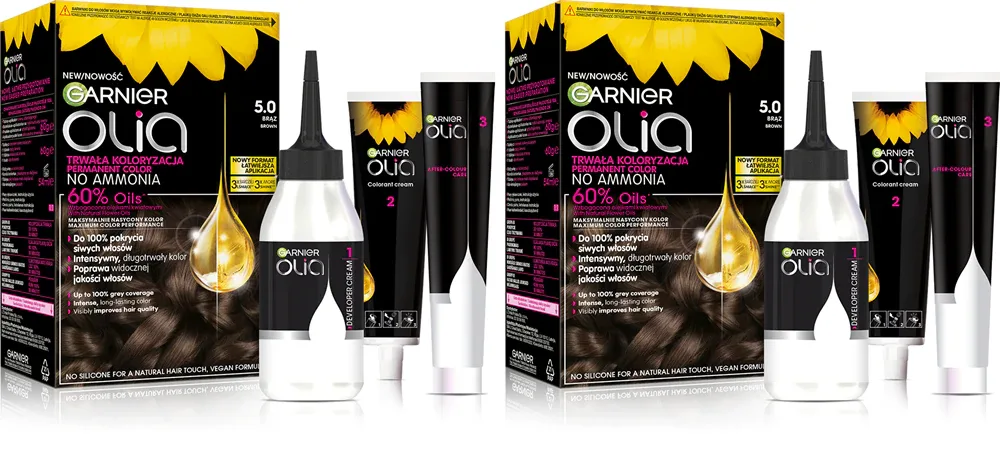 Набор для окрашивания волос Garnier Olia со стойкой краской, для домашнего окрашивания, 1 шт