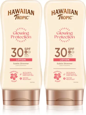 Набор молочка для загара Hawaiian Tropic Glowing Protection Glowin Protection SPF 30, водостойкое, 1 шт