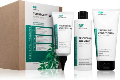 Набор для ухода за волосами Elfa Pharm Intensive Cosmetic Trichology для жирных волос и кожи головы, 3 шт