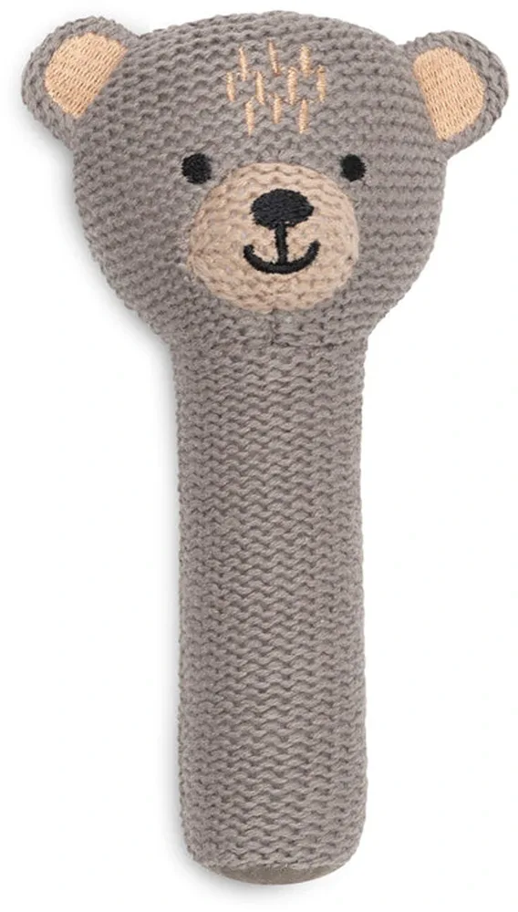 Погремушка JOLLEIN Rattle детская, коричневая, 1 шт