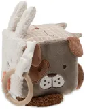 Кубик развивающий JOLLEIN Animal Friends Activity Cube детский интерактивный, коричневый с бежевым, 1 шт 0m+ — фото 1