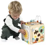 Куб развивающий Janod Pure Activity Cube деревянный, интерактивный 18m+, 1 шт — фото 8