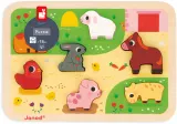 Пазл деревянный Janod Chunky Farm Puzzle с мотивом зверушек, 7 шт 18m+ — фото 1