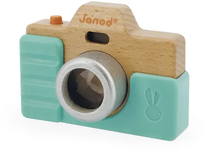 Игрушка деревянная Janod Camera фотоаппарат, на батарейках 18m+, 1 шт