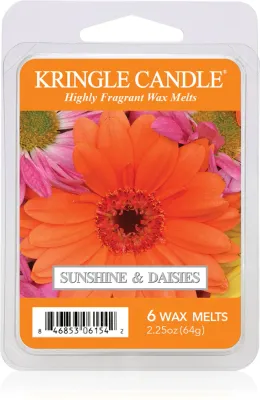 Воск для аромалампы Kringle Candle Sunshine Daisies с цветочным свежим ароматом, соевый воск, 64 г