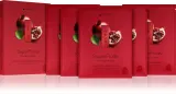 Набор тканевых масок для лица KORIKA SuperFruits Pomegranate Set of 5 Hydrating Face Sheet Masks увлажняющий, с экстрактом граната, 5 × 25 г — фото 1