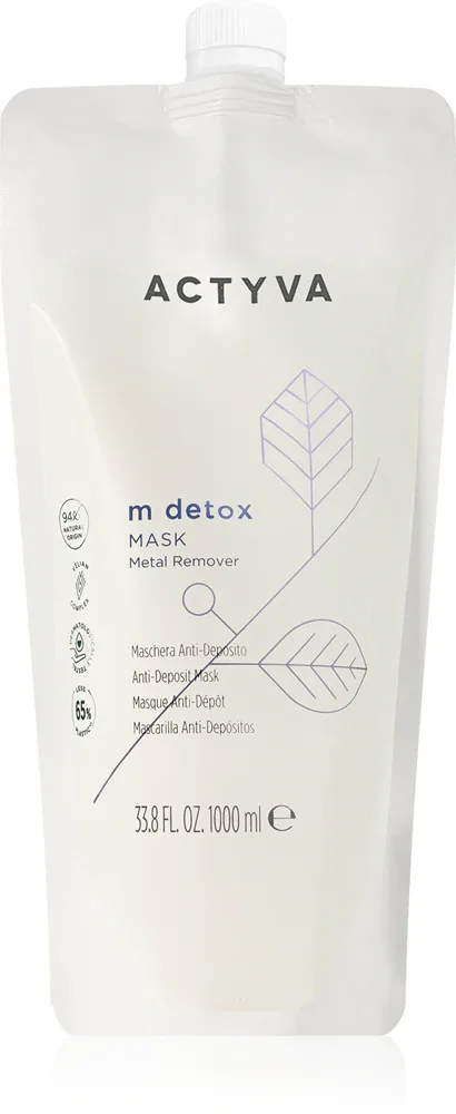 Kemon Group Actyva M Detox - Маска для волос Kemon Actyva M Detox восстанавливающая, с маслом ши, 1000 мл, 1000 мл