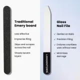 Пилка для ногтей LONDONTOWN Glass Nail File стеклянная, для натуральных и искусственных ногтей, 1 шт — фото 2