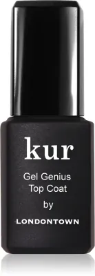 Верхнее покрытие для ногтей LONDONTOWN Kur Gel Genius Top Coat с гелевым эффектом, быстросохнущее, 12 мл