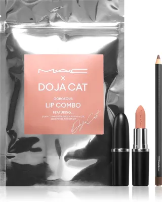 Набор для макияжа губ MAC Cosmetics MAC x Doja Cat Gorgeous Nude Lip Kit матовая помада и карандаш, подарочный