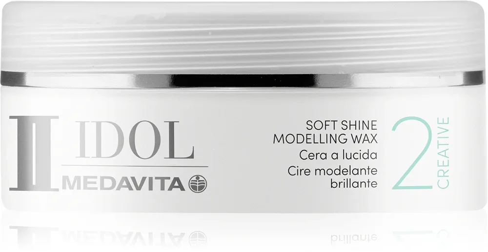 Воск для укладки волос Medavita IDOL Soft Shine Modelling Wax с алоэ и зелёным чаем, лёгкая фиксация, 100 мл