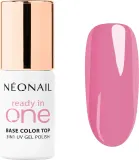 Гель-лак для ногтей NEONAIL Ready In One 3in1 бежевый, глянцевый, стойкий, для UV/LED, 7,2 мл, оттенок 10 One Pink Spark — фото 1