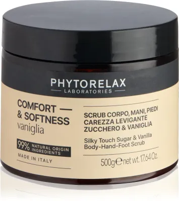 Скраб для тела Phytorelax Laboratories Comfort Softness Vanilla отшелушивающий, смягчающий, 500 мл