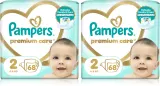 Подгузники Pampers Premium Care Size 2 комплект, 2×68 шт — фото 1