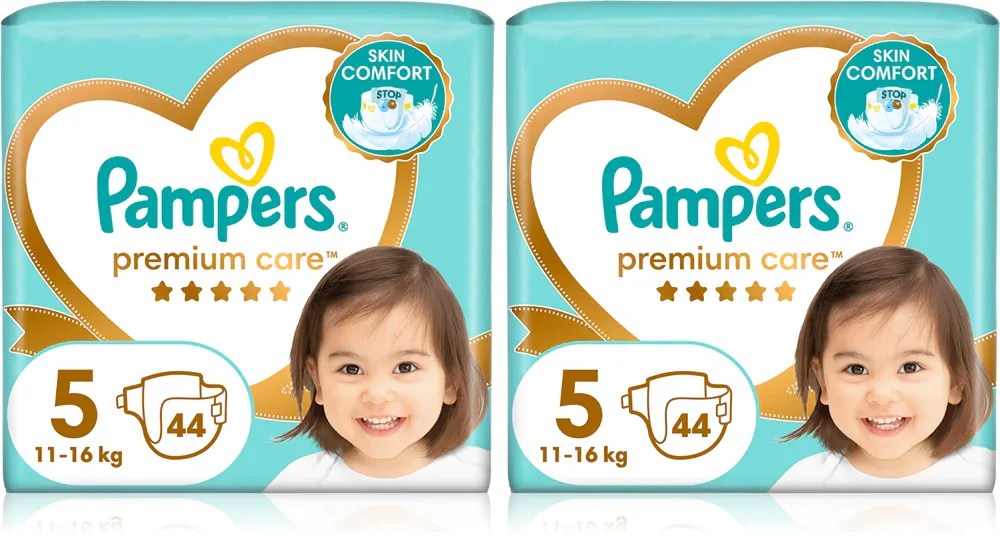 Подгузники Pampers Premium Care Size 5 комплект, 2×44 шт