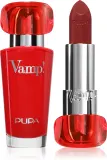 Помада PUPA Milano Vamp! Luminous Lipstick сатиновая, с эффектом увеличения губ, 3,5 г, оттенок 300 Scarlet Bordeaux — фото 1
