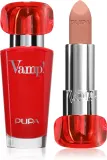 Помада PUPA Milano Vamp! Luminous Lipstick сатиновая, с эффектом увеличения губ, 3,5 г, оттенок 100 Naked Skin — фото 1