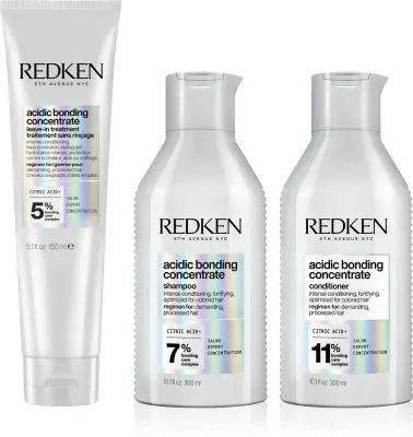 Набор для ухода за волосами Redken Acidic Bonding Concentrate, шампунь, кондиционер и несмываемый уход, 1 шт
