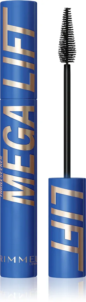 Тушь для ресниц Rimmel Thrill Seeker Mega Lift водостойкая, для объёма, 10 мл, оттенок 004 Waterproof Black
