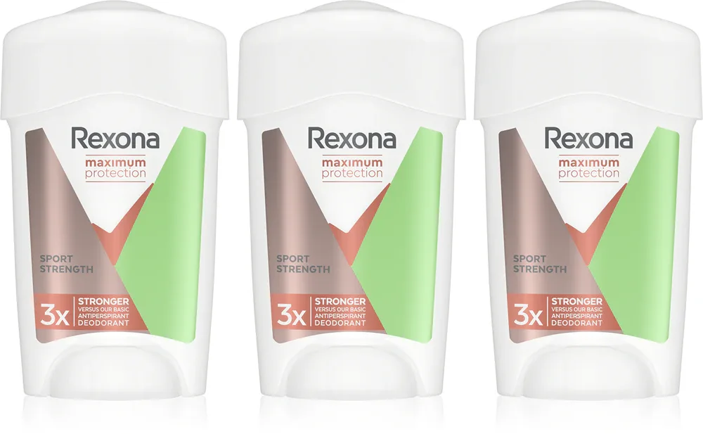 Антиперспирант кремовый Rexona Maximum Protection Sport Strength набор 3×45 мл