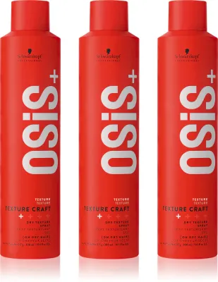 Текстурирующий спрей для волос Schwarzkopf Professional Osis+ Texture Craft сухой, для объёма, 3 х 300 мл