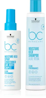 Набор для волос Schwarzkopf Professional BC Bonacure Moisture Kick увлажняющий, шампунь и несмываемый уход, 1 шт