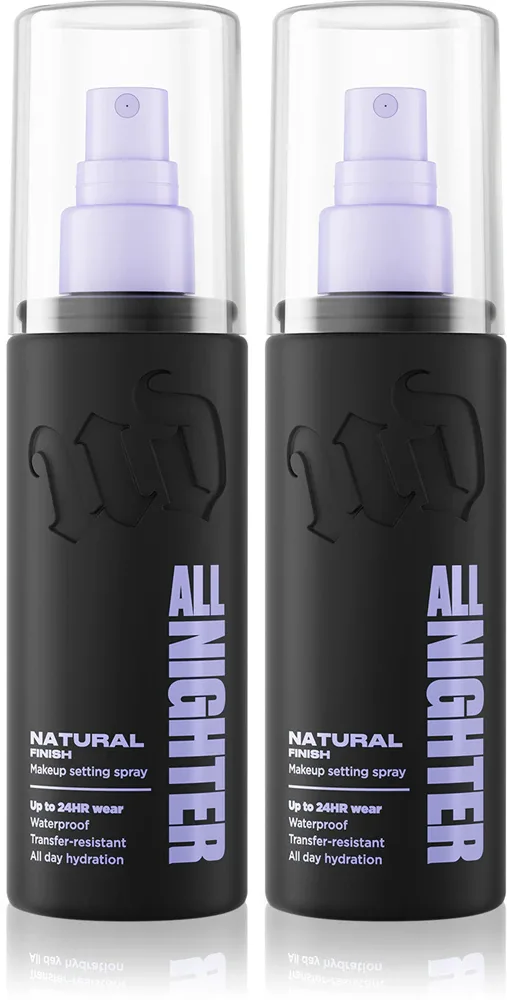 Спрей для фиксации макияжа Urban Decay All Nighter Setting Spray набор 2 по 118 мл, натуральный финиш