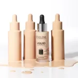 Тональное средство для лица Eveline Cosmetics Liquid Control матирующее, среднее покрытие, с пипеткой, 32 мл, оттенок 002 Soft Porcelain — фото 3