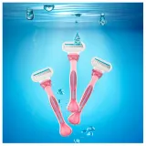 Бритва женская Gillette Venus Sensitive 3 лезвия, с увлажняющей полоской с алоэ, 3 шт — фото 5