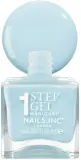 Лак для ногтей Nails Inc. It’s Topless стойкий, увлажняющий, 14 мл, оттенок Giselle Icy Blue — фото 3