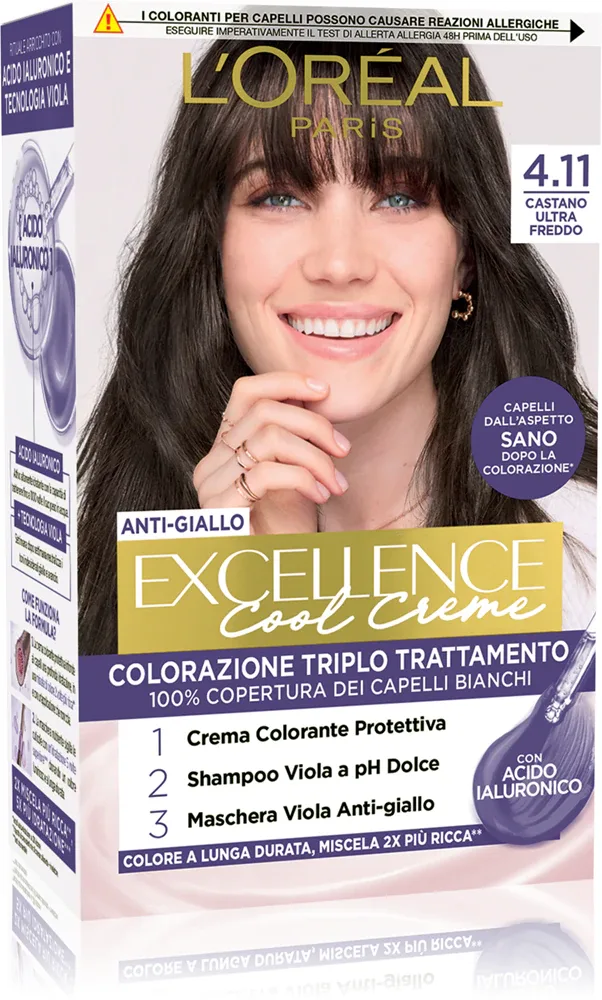 L’Oréal Paris Excellence Cool Creme - Краска для волос L’Oreal Paris Excellence Cool Creme стойкая, для домашнего окрашивания, 1 шт, 1 шт